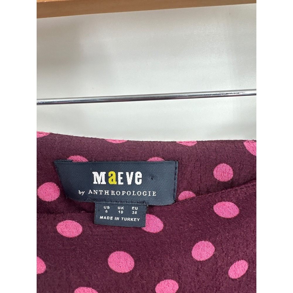 Anthropologie Maeve Lille Polka Dot Skirt Polka Dot 6 - Picture 4 of 6